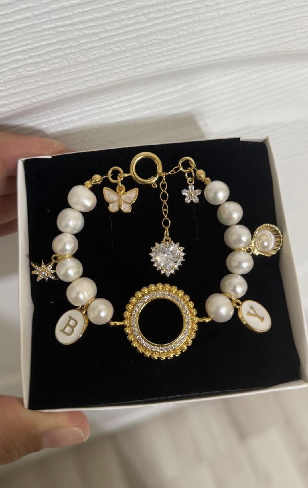 Charmlı inci bileklik