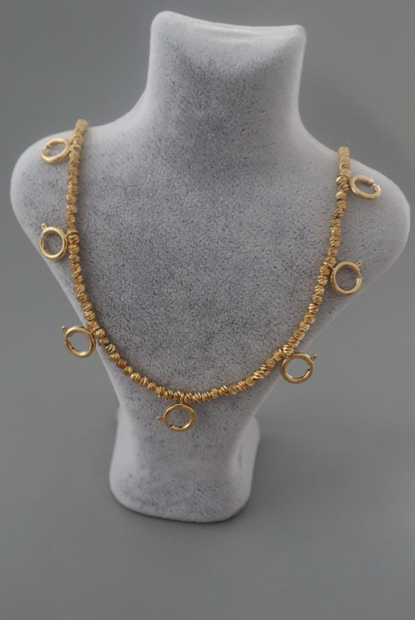 Çelik üzeri altın kaplama dorika kolye